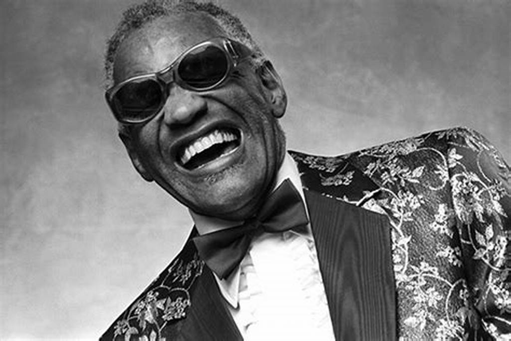 photo en noir et blanc de Ray Charles